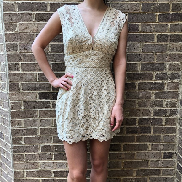 Free People Dresses & Skirts - Free People One Million Lovers Lace Mini Dress NWT